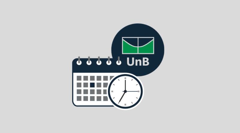 Calendário UnB com orientações para acompanhar prazos acadêmicos.