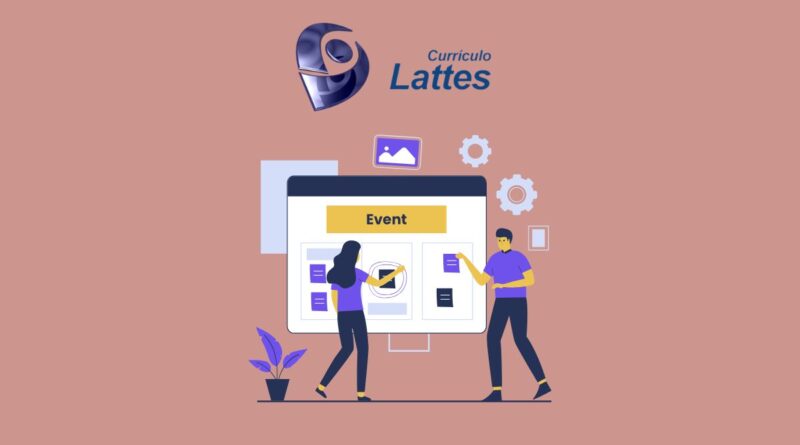 Organização de eventos no currículo Lattes cadastrada na seção de eventos da plataforma.